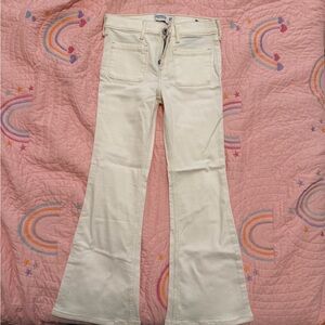 Abercrombie & Fitch Off-White Denim Pants